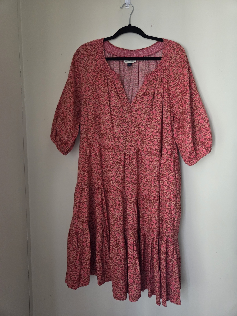 Universal Thread Pink Floral V-Neck Mini Dress